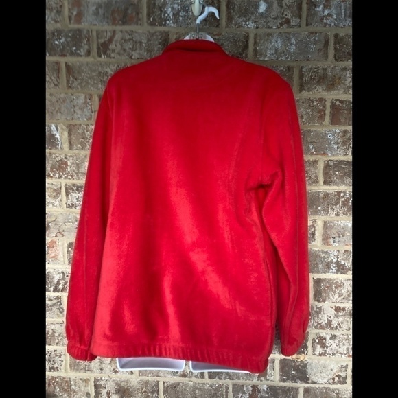 Vintage Scandia Woods Red fleece zippered size small - Picture 4 of 8
